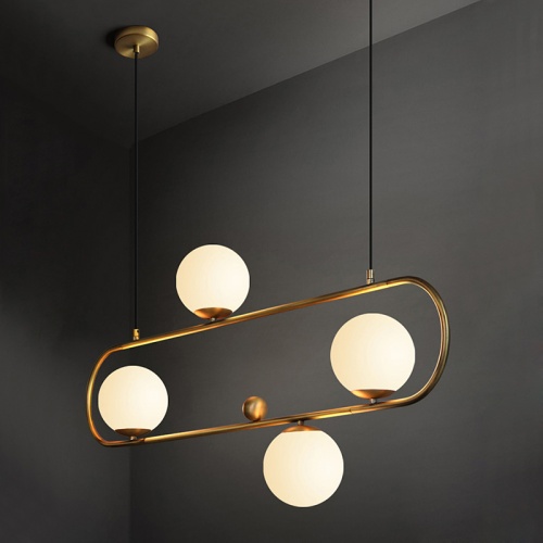 Подвесной реечный светильник HOOP L120 Bronze фото 14