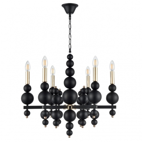 LUMION 8106/6 MODERNI LN26 130 черный/золото, металл Люстра Е14 6*40W 220V NANA