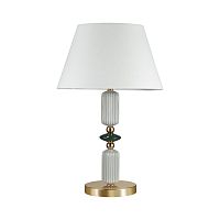 ODEON LIGHT EXCLUSIVE 4861/1TC CLASSIC ODL_EX22 133 золотой/раноцветн.керамика/абажур Настольная лампа E27 1*60W 4861/1TC CANDY