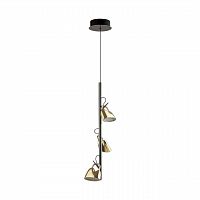 5002/13L L-VISION ODL23 000 черный хром/золотой/ металл/акрил Подвес LED 13W 3000K MALPA