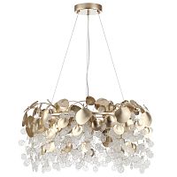 ODEON LIGHT 5104/8 CLASSIC ODL26 633 металл/стекло Люстра E14 8*40W 220В IP20 COINS