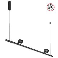 NOVOTECH 359309 OVER NT24 352 черный Светильник подвесной диммируемый (сенсер) IP20 LED 14W+14W 4000K 220-240V FERMO