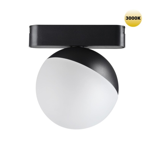 NOVOTECH 359262 SHINO NT23 194 черный Трековый светильник для низковольтного шинопровода IP20 LED 10W 48V 800Лм 3000К SMAL