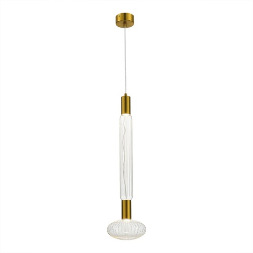 SL6117.213.02 Светильник подвесной ST-Luce Латунь/Золотой, Прозрачный LED 2*3W 3000K SL6117.213.02 Светильник подвесной ST-Luce Латунь/Золотой, Прозрачный LED 2*3W 3000K