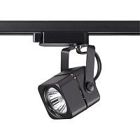NOVOTECH 370429 PORT NT19 128 черный Светильник трековый однофазный трехжильный IP20 GU10 50W 220V PIPE