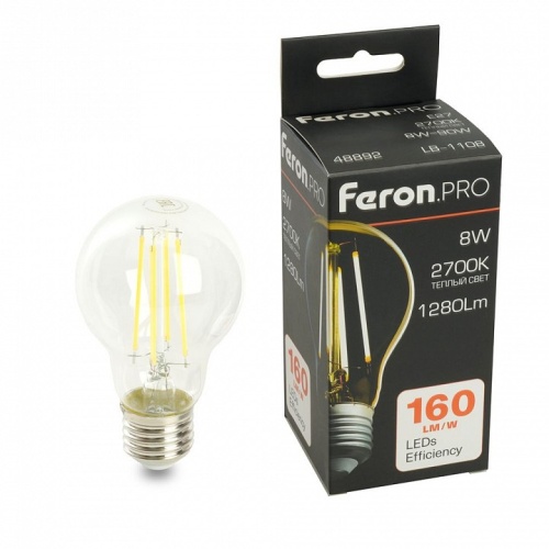 Лампа светодиодная Feron LB-1108 E27 8Вт 2700K 48892 фото 7