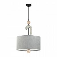 ODEON LIGHT EXCLUSIVE 5410/3 MODERN ODL_EX24 115 черный матов./серый/металл/полирезин/ткань Подвес E14 3*40W BAGEL