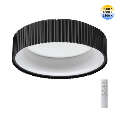 SONEX 7712/56L AVRA LED SN 574 Светильник металл/акрил/белый/черный LED 56Вт 3000-6500К D460 IP20 пульт ДУ SHARMEL
