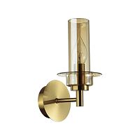 LUMION 6554/1W CLASSI LN26 097 бронза/коньячный/металл/стекло Бра E14 1*40W 220V MADONNA