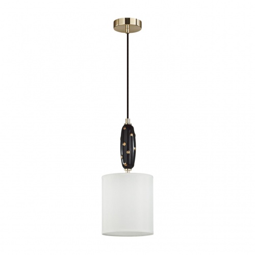 ODEON LIGHT EXCLUSIVE 5424/1 MODERN ODL_EX24 000 золотой/черный/белый/металл/керамика/ткань Подвес E14 1*40W POLLEN
