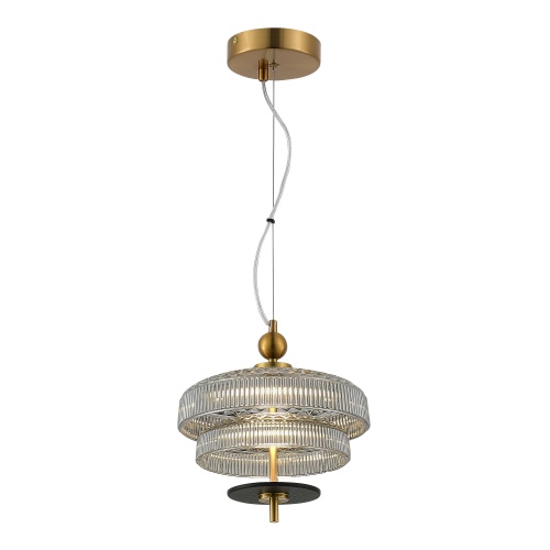 SL6122.303.01 Светильник подвесной ST-Luce Латунь/Латунь, Дымчатый LED 1*8W 3000K SL6122.303.01 Светильник подвесной ST-Luce Латунь/Латунь, Дымчатый LED 1*8W 3000K