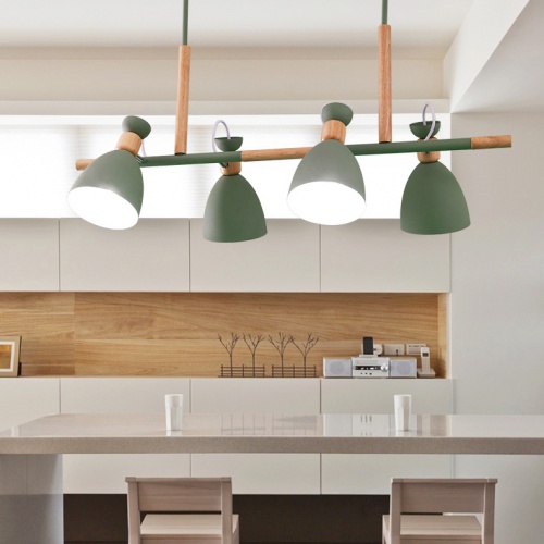 Подвесной реечный светильник TRIF WOOD LONG Green фото 4 Подвесной реечный светильник TRIF WOOD LONG Green фото 4