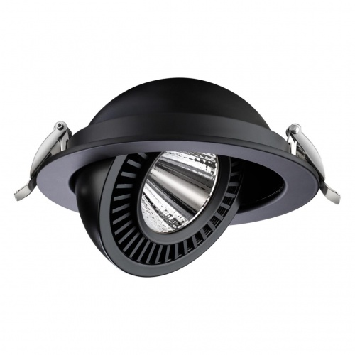 NOVOTECH 358818 SPOT NT21 530 черный Светильник встраиваемый светодиодный IP20 LED 18W 1600Лм 4000K 220V GESSO