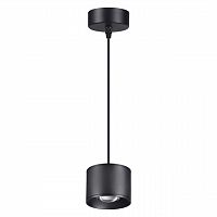 358656 OVER NT21 446 черный Светильник накладной светодиодный, провод 2м IP20 LED 4000К 12W 220V PATERA