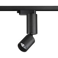 NOVOTECH 359319 PORT NT24 280 черный Светильник трековый однофазный трехжильный IP20 LED 5W 85-265V 3000K 600Лм TUBO