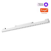NOVOTECH 359636 SHINO NT25 144 белый Трековый низковольт. св-к диммир. со сменой цв.температуры, пульт ДУ/Tuya Smart Life IP20 LED 30W 48V 3000-6000K FLUM