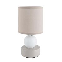 LUMION 8180/1T MODERNI LN26 501 светло-серый, керамика/текстиль Настольная лампа E14 1*40W 220V LALANA