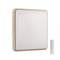 SONEX 7608/DL PALE SN 172 Светильник пластик/беж. под дер. LED 48Вт 3000-6300K 390x390 IP43 пульт ДУ MERTO