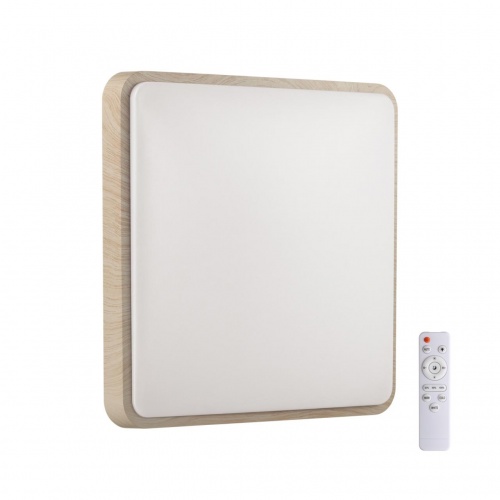 SONEX 7608/DL PALE SN 172 Светильник пластик/беж. под дер. LED 48Вт 3000-6300K 390x390 IP43 пульт ДУ MERTO