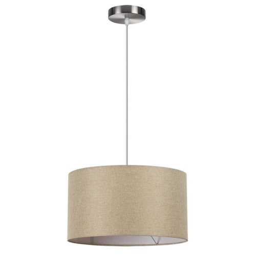 LUMION 8250/2 MODERNI LN26 527  никель/бежевый, металл/текстиль Подвес Е27 2*60W 220V NIKKI