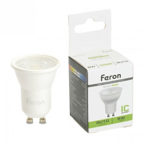 Лампа светодиодная Feron LB-272 GU10 5Вт 4000K 51219 фото 5