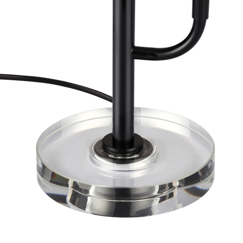 ODEON LIGHT EXCLUSIVE 5459/9TL L-VISION ODL_EX26 041 черный глянцевый/прозрачн./металл/стекло/хрустальное стекло Настольная лампа LED 9W (3*3W) 3000K 460Лм KOLOS фото 3