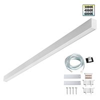 NOVOTECH 359604 OVER NT25 068 белый Светильник линейный светодиод. с переключ. цв. температуры IP20 LED 40W 220-240V 3000К\4000К\6000К FATTO
