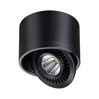 NOVOTECH 358812 OVER NT21 432 черный Светильник накладной светодиодный IP20 LED 9W 770Лм 4000K 220V GESSO