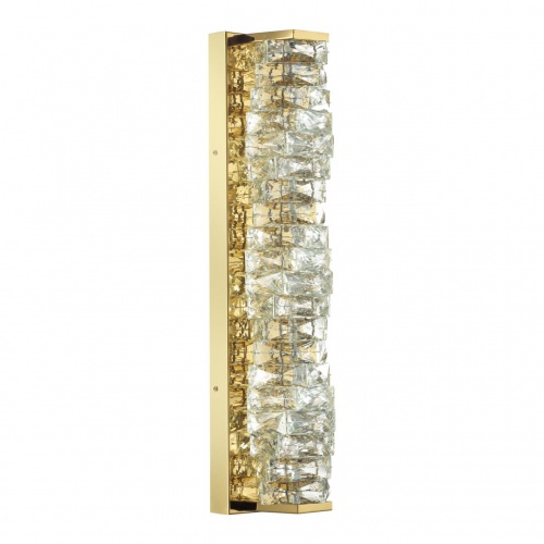 ODEON LIGHT 4999/15WL HALL ODL23 623 золотой/прозрачный/металл/хрусталь Бра LED 15W 4000K STRAZA