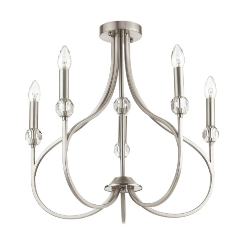 LUMION 4495/5C NEOCLASSI LN26 116 никель Люстра потолочная E14 5*60W 220V MACKENZIE