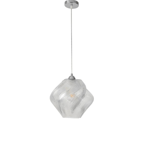 LUMION 8288/1A MODERNI LN26 371 хром/прозрачный, металл/стекло Подвес E27 1*60W 220V TIDE