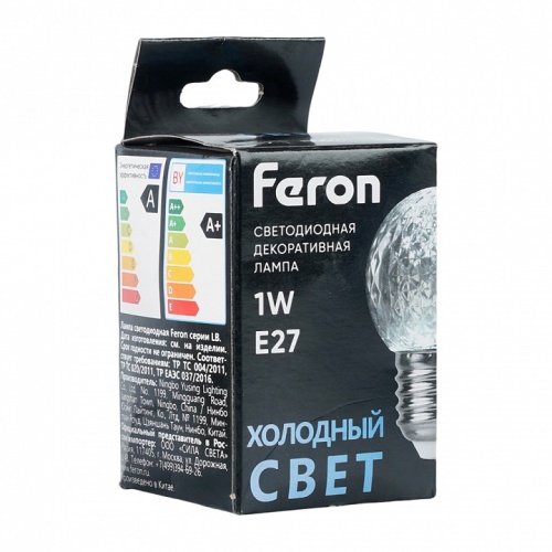Лампа светодиодная Feron  E27 1Вт 6400K 52176 фото 2