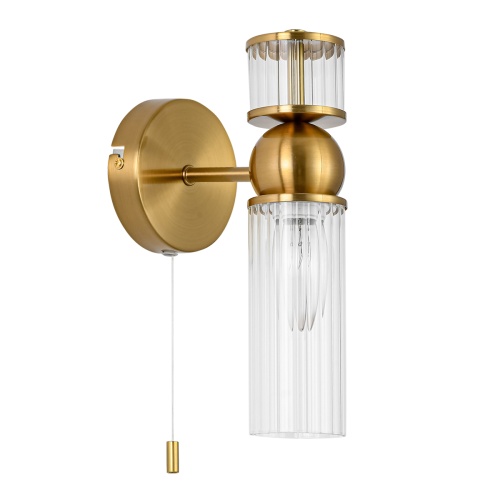 LUMION 8276/1W MODERNI LN26 161 латунь/прозрачный, металл/стекло Бра Е14 1*40W 220V DENVER фото 8