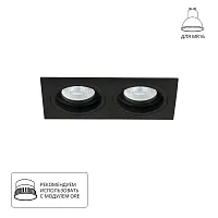 Точечный встраиваемый светильник Arte Lamp TARF A2178PL-2BK