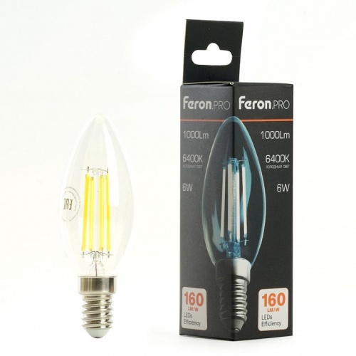Лампа светодиодная Feron LB-1206 E14 6Вт 6400K 51246 фото 4