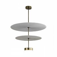 ODEON LIGHT 7035/20CA L-VISION ODL25 189 Потолочный светильник металл/фетр/акрил/бронза/белый/серый IP20 1*20W 3000K 220V FELT