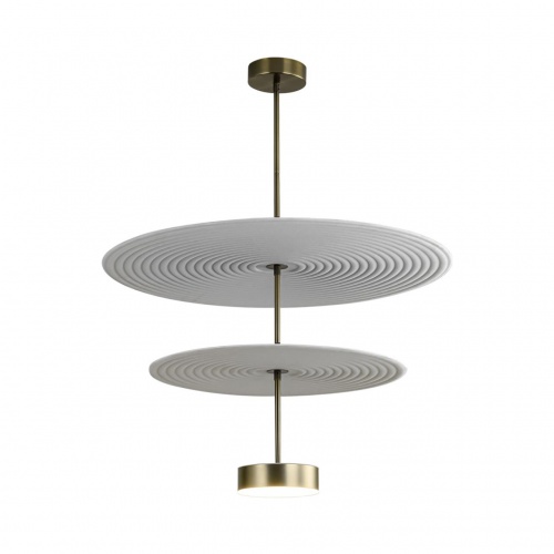 ODEON LIGHT 7035/20CA L-VISION ODL25 189 Потолочный светильник металл/фетр/акрил/бронза/белый/серый IP20 1*20W 3000K 220V FELT