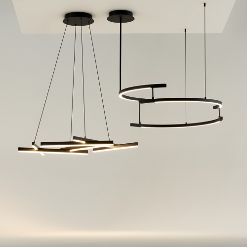 Подвесная люстра Maytoni Line MOD016PL-L80BK фото 4