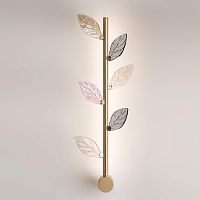 ODEON LIGHT EXCLUSIVE 5445/5WL L-VISION ODL_EX25 063 матов.золото/дымч/прозрачн/коньячн/бензинов./металл/стекло Настенный светильник LED*5W 3000K 220Лм LISTVA