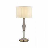 ODEON LIGHT EXCLUSIVE 5403/1T CLASSIC ODL_EX23 119 бронзовый/светло-коричневый/кремовый металл/керамика/ткань Настольная лампа E27 1*60W LATTE
