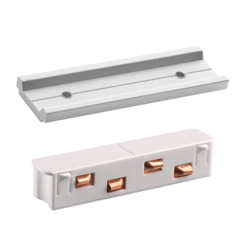 NOVOTECH 135163 SHINO NT23 133 белый Соединитель с токопроводом прямой IP20 48V FLUM