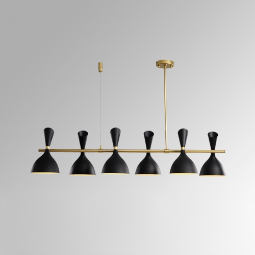 Подвесной реечный светильник TRUMPET LINE L85 Black фото 3 Подвесной реечный светильник TRUMPET LINE L85 Black фото 3