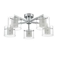 LUMION 8261/5C MODERNI LN26 135 металл/стекло, хром/прозрачный Люстра потолочная E14 5*40W 220V VERDI
