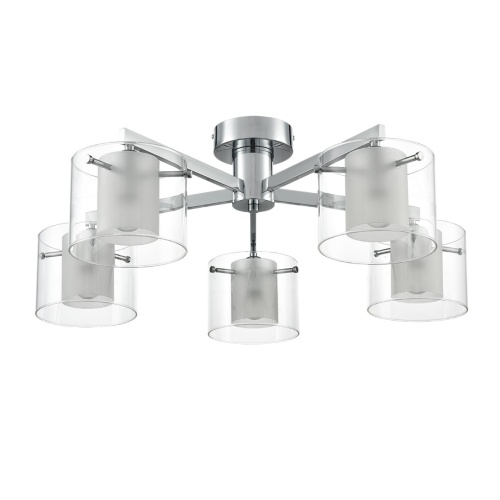 LUMION 8261/5C MODERNI LN26 135 металл/стекло, хром/прозрачный Люстра потолочная E14 5*40W 220V VERDI