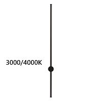 ODEON LIGHT 4335/18WLP HIGHTECH ODL22 275 чёрный Настенный светильник IP20 LED 18W 849Лм 3000K/4000K (перекл. ч/з тумблер на драйвере) FILLINI