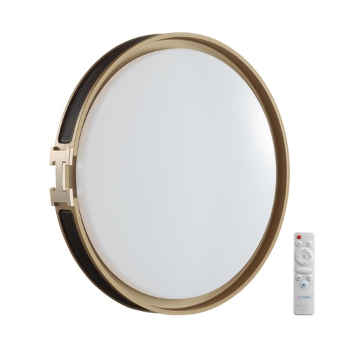 SONEX 7667/EL COLOR SN 132 Светильник пластик/черн/золот LED 70Вт 3000-6000К D505 IP43 пульт ДУ FAVEMO BLACK