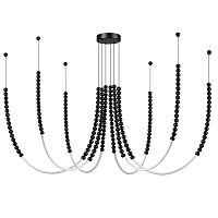 ODEON LIGHT 7149/70L HIGHTECH ODL26 221 Подвесной светильник черный/акрилл/металл IP20 LED 70W 4300Лм 3500K 300° 220V MONELLA