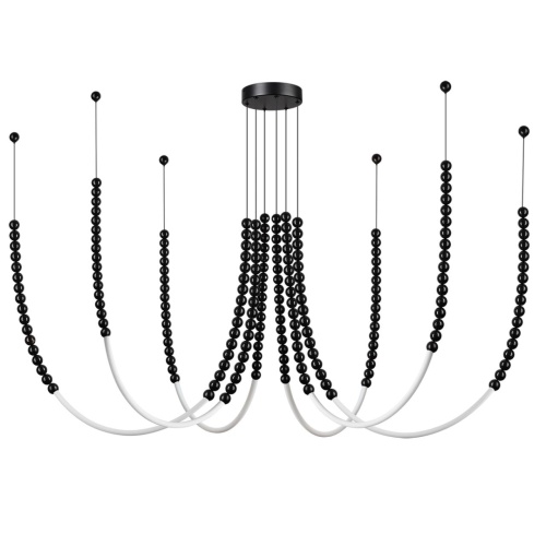 ODEON LIGHT 7149/70L HIGHTECH ODL26 221 Подвесной светильник черный/акрилл/металл IP20 LED 70W 4300Лм 3500K 300° 220V MONELLA