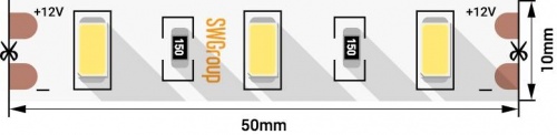 Лента светодиодная стандарт 5630, 60 LED/м, 20 Вт/м, 12В , IP20, Цвет: Нейтральный белый Лента светодиодная стандарт 5630, 60 LED/м, 20 Вт/м, 12В , IP20, Цвет: Нейтральный белый
