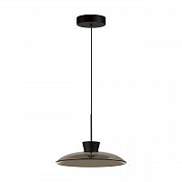 ODEON LIGHT 5055/9L L-VISION ODL24 387 черный/дымчатый/металл/стекло Подвес LED 9W 3000К SAUCER